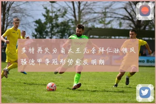 多特再失分南大王无奈拜仁独领风骚德甲争冠形势愈发明朗